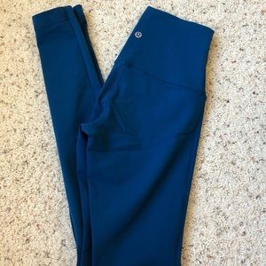Sapphire Blue Lululemon Wunder Under leggings